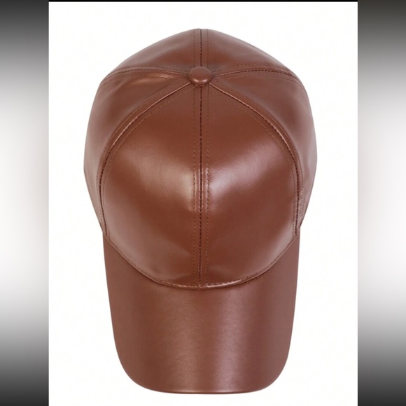 Luxe Vegan Leather Baseball Cap - Picture 8 of 8